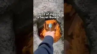 Day 12 digging a Secret Bunker in my mom’s greenhouse! 