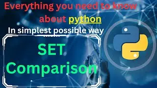 Set Comparison in python 