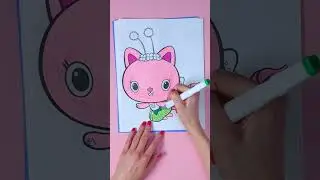 Super Satisfying Kitty Fairy Coloring Page! | GABBY'S DOLLHOUSE