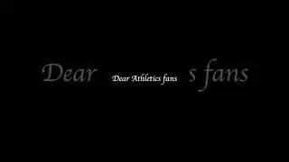 Dear Athletics fans #mlb #athletics #oakland