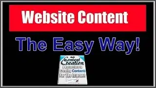 The Easiest Way To Add Content To A Website Part 5