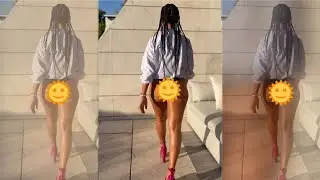 Georgina Rodriguez desnuda en tanga modelando ( hot ) vikini