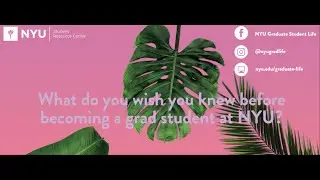 What do you wish you knew before becoming a grad student at NYU?