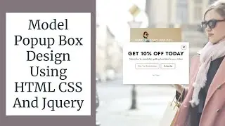 Model Popup Box Design Using HTML CSS And jQuery || WebMode