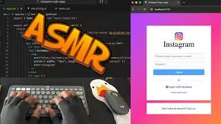 Asmr Programming - Instagram Login Page with ReactJs + Tailwindcss  (No talking)