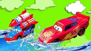 Play Disney Pixar Cars, Lightning McQueen, Mac, Sally Carrera, Tow Truck, Francesco