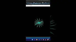 Create Virus pattern in python || Turtle  