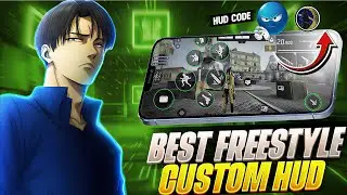 World's Best 3 Finger & 4 Finger Custom HUD CODE 🥶⚙️| FREESTYLE CUSTOM HUD IN FREE FIRE 🇧🇷💀