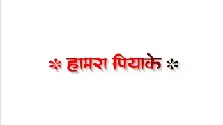 Yadav Ji Piyake Sigret Ba Re | Bhojpuri white screen status |Bhojpuri lyrics status |