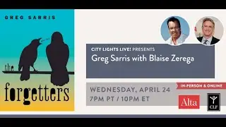 CITY LIGHTS LIVE! Greg Sarris in conversation with Blaise Zerega