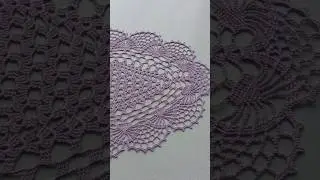 Овальная Салфетка крючком. 
