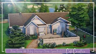 Base Game 100 Baby Starter Home | Sims 4 Speed Build w/ Voiceover