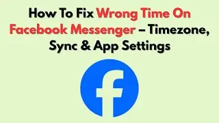 How To Fix Wrong Time On Facebook Messenger – Timezone, Sync & App Settings