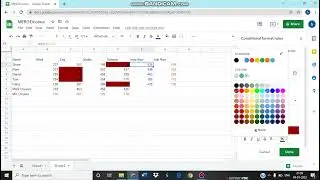 highlight highest value  and lowest in google sheets Row and Column wise.