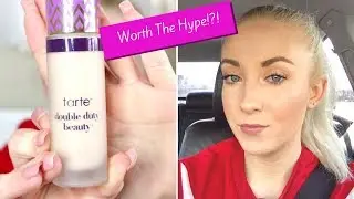 TARTE SHAPE TAPE MATTE FOUNDATION REVIEW & WEAR TEST!!