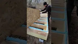 Laying OSB Boards With Polyurethane Glue - We Create a Perfectly Flat Platform.