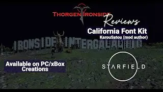 Starfield Mod Review - California Font Kit - KarouSatou 