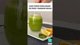 JUGO VERDE para BAJAR de PESO y QUEMAR GRASA 🍏✅ #bebidassaludables