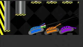 Tank Survival Race in Algodoo