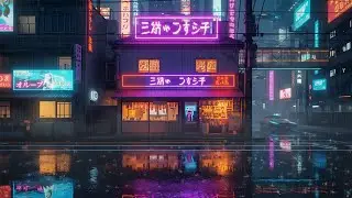 Rainy Cyberpunk Tokyo Night 🌧️ Neon City Lofi for Study, Sleep & Relax