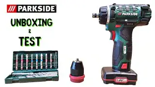 Parkside  Cordless Drill PBSA 12 E4 Unboxing and Test with 2Ah and 4Ah Batteries | Real life test