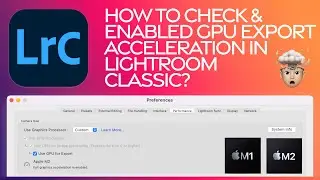 How to check & enabled GPU Acceleration for image export because it is not always automatic!