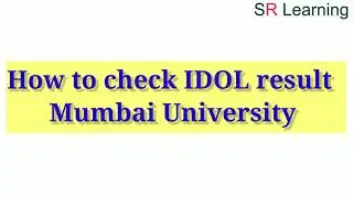 How to check IDOL Results | Mumbai university | IDOL Students results