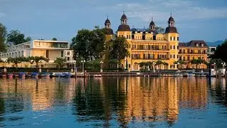 Курортный город Фельден (Velden) на озере Вёртерзее (Wörthersee) в Австрии