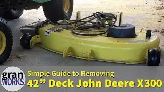 Removing a 42 in Deck From a John Deere X300
