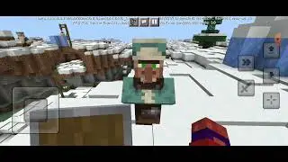 Построил лестницу в деревне minecraft!