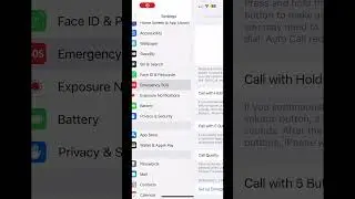 Emergency Sos On iPhone/Apple Devices #howto #howtotutorials #smartphone #iPhone
