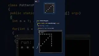 Pattern program in Java - Arrow pattern in less than 60 seconds #shorts #patternshorts