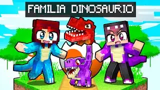 ¡FAMILIA DINOSAURIO en MINECRAFT 🐲👪💖 FAMILIAS VS FAMILIAS - FranciscoGames