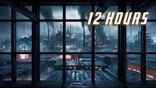 Rainy Smoky City Ambient [4K]