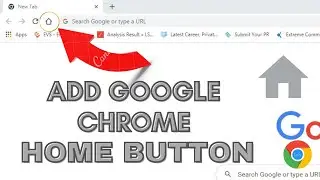 How to get google Chrome Home button | Add Home button on Chrome on Windows | PC | Laptop