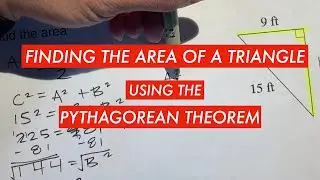 Finding the area of a triangle using the Pythagorean Theorem