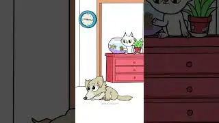 Home Alone Dog VS Home Alone Cat 😼😲 Funny animals (Animation Meme) 