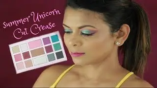 Summer Unicorn Cut Crease Makeup Look