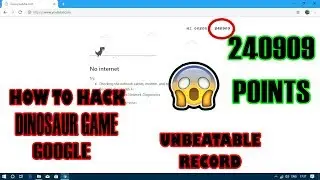 How to Hack Google's Dinosaur Game Highest Score Ever!!! PUBGM Royale Pass Giveaway Alert