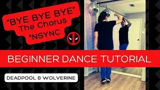 "BYE BYE BYE" Dance ❤️ *NSYNC (BEGINNER DANCE TUTORIAL) ❤️ Back-view & Step-by-Step! #deadpooldance