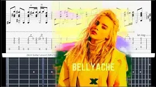 (Best Guitar Lesson) Billie Eilish - Bellyache (slow speed for lesson)