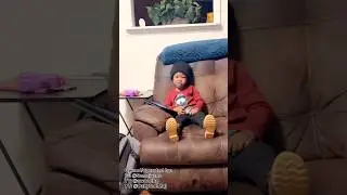 Maj is not playing with ma. #family #semaj #grandma
