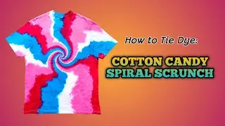 COTTON CANDY Spiral Scrunch Tie Dye