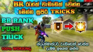 වැඩ්ඩෙක් වගේ BR Rank ගහන්න මෙන්න සුපිරිම Tricks | FREE FIRE RANK PUSH TIPS AND TRICKS IN SINHALA