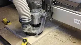Shapeoko snowman serving tray