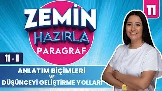Anlatım Biçimleri Düşünceyi Geliştirme Yolları Soru Çözümü | ZEMİN HAZIRLA PARAGRAF KAMPI | 11-II