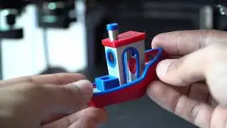 Proforge 300 Tool Changer Printing 3 Colour Benchy