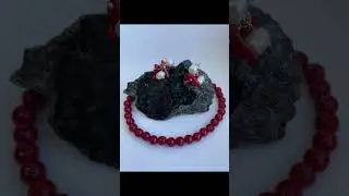 Как я сделала серьги с жемчугом и кораллами.