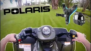 BACKYARD ATV RIDE! | Testing Out GoPro Chin Strap Mount
