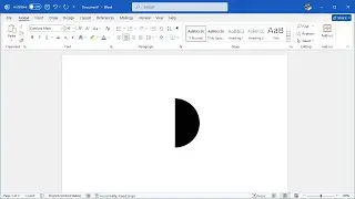 Easy Guide to Insert the RIGHT HALF BLACK CIRCLE Symbol in Word